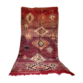 Berber carpet boujaad red 350x170cm
