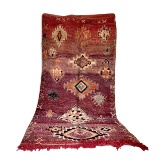 Tapis berbère boujaad rouge 350x170cm