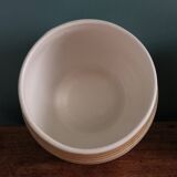 Sugar bowl and milk jug in Longchamp earthenware.