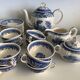 Old service Villeroy and Boch, blue Burgenland model, 27 pieces
