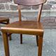 Paire de chaises bistrot bois courbé  1950