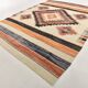 10X13 Soft Colors Rare Large Area Vintage Wool Kilim Rug, 300x389 Cm