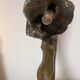 Bronze Art Nouveau lamp