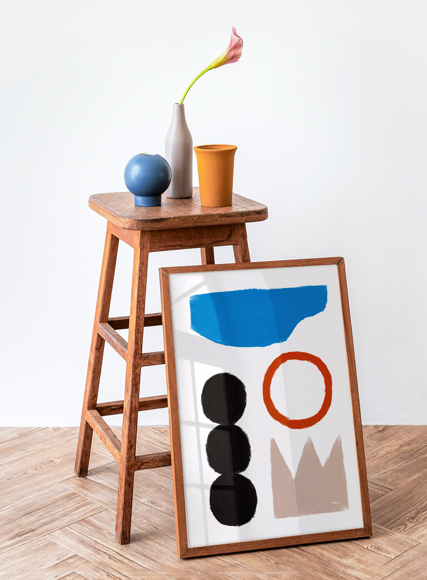 Wall poster colorful abstract shapes 50cm*70cm