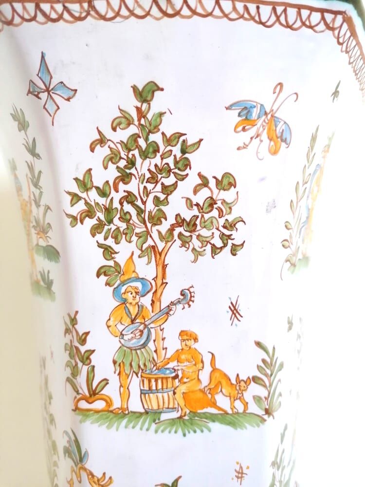 Vase Lallier in Moustiers 39cm