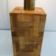 Straw marquetry lamp