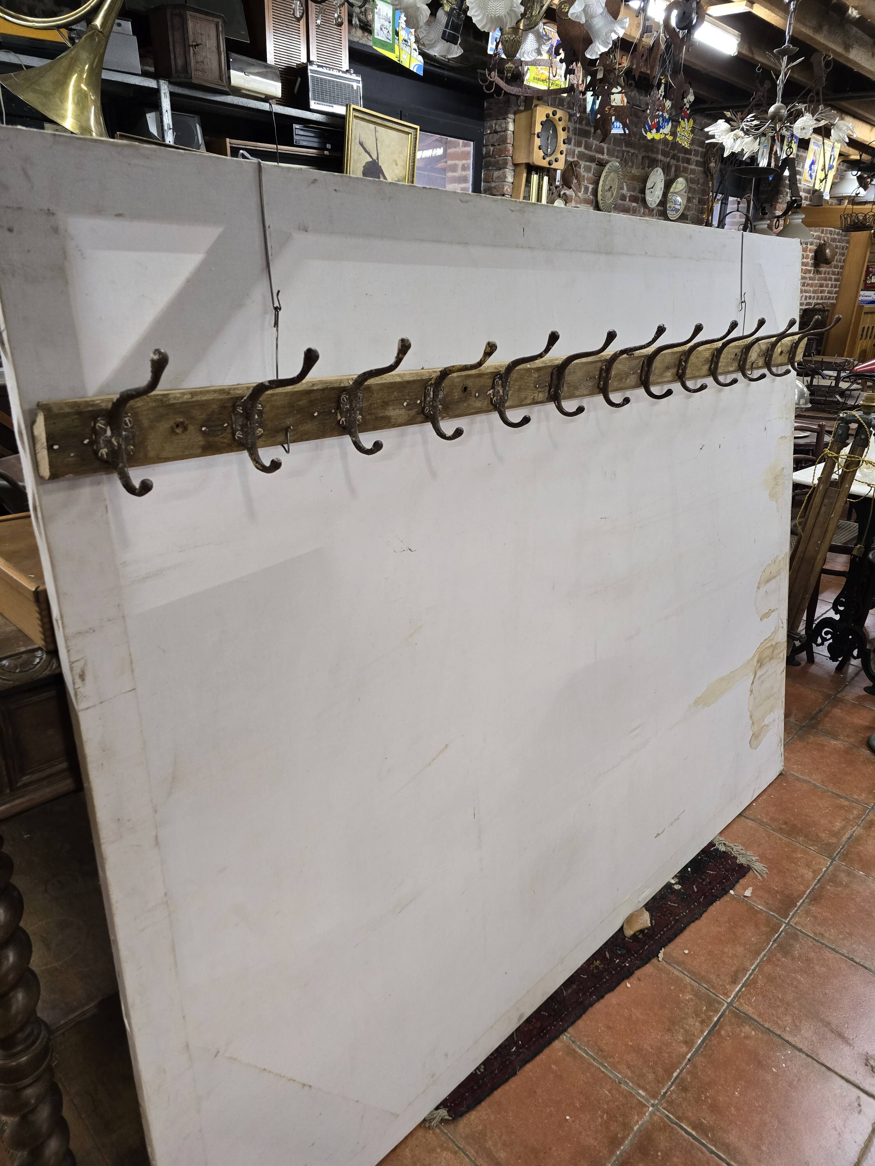 Old school coat rack with 13 hooks