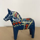Swedish "Dala" blue horse NILS OLSON 17cm