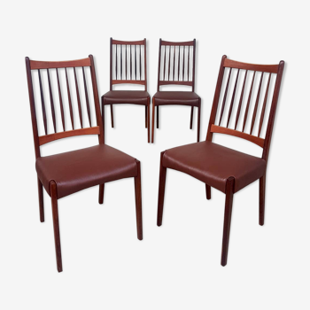 Lot de 4 chaises par Mogens Kold.