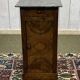 19th century bedside table in walnut, oak and marble top