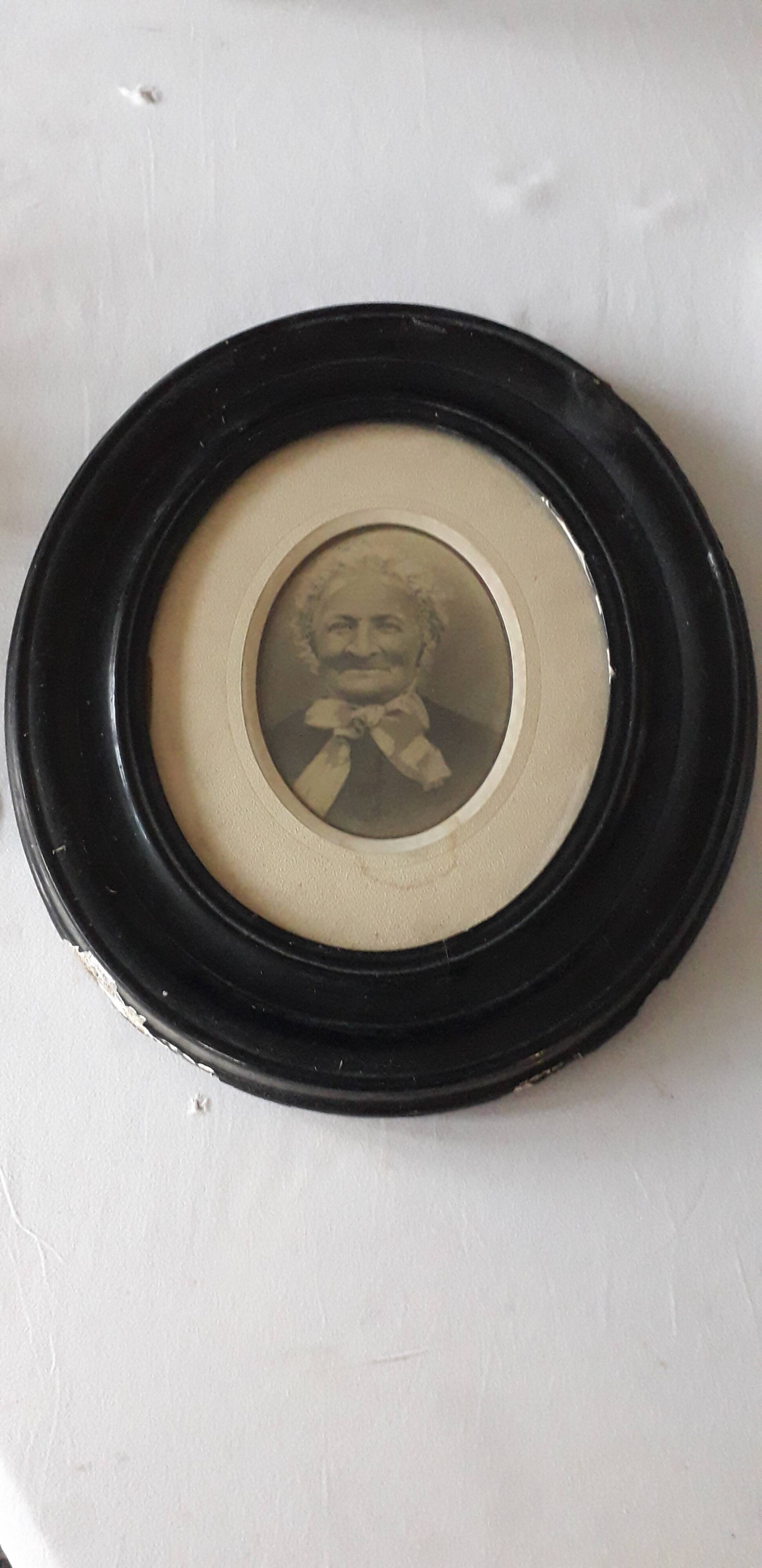 Old framed photograph