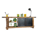 Old restored carpenter's workbench