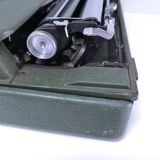 Rooy portable typewriter 1950s khaki metal