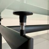 Le Corbusier Cassina LC6 vintage glass dining table