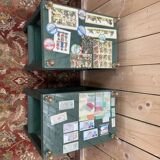 Paire de tables de chevets ou bouts de canapé 1970