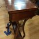 Lyre-shaped dressing table in solid Cuban mahogany from the Directoire period