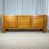 Large French sideboard in solid elm, 1970, attributed to Atelier Chauvin.