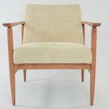 M ivory velvet armchair