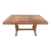 Art Deco table in walnut veneer