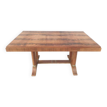 Art Deco table in walnut veneer