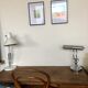 Notary lamp or banker in silver metal
