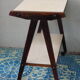 Service rolling feet wood and formica 1950