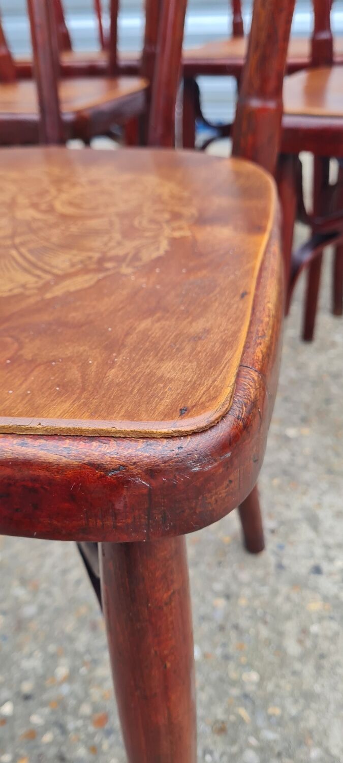 Set of 6 Fischel and EV bistro chairs