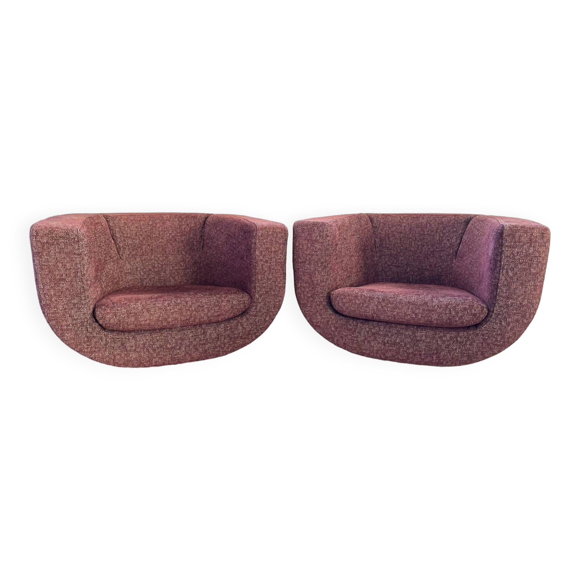 2 “Tulip” armchairs by Jeffrey Bernett for B&B Italia