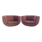 2 “Tulip” armchairs by Jeffrey Bernett for B&B Italia