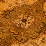 Overdyed Wool Vintage Handmade Carved Rug 168 cm x 282 cm