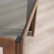 Vintage 1970s Coffee Table in Wood and Glass, Italian Design