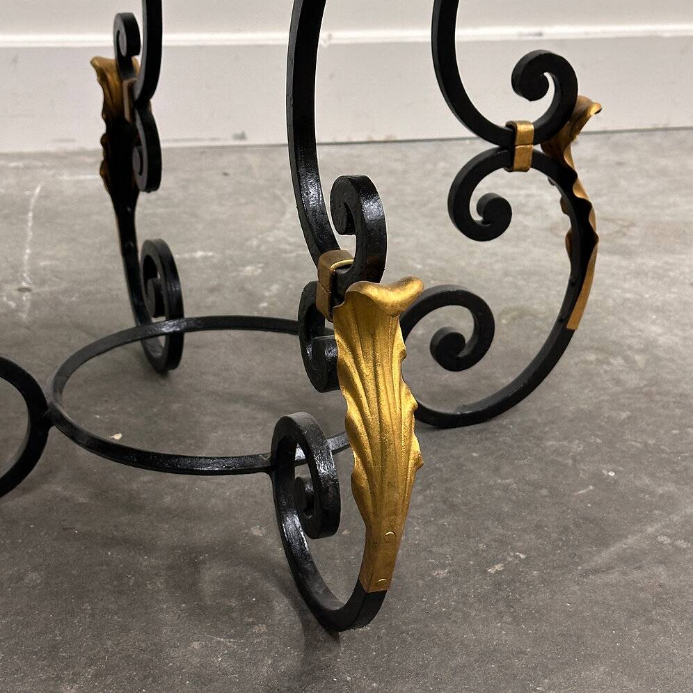 French Neoclassical Revival coffee table with Hollywood Regency influence, 1970s