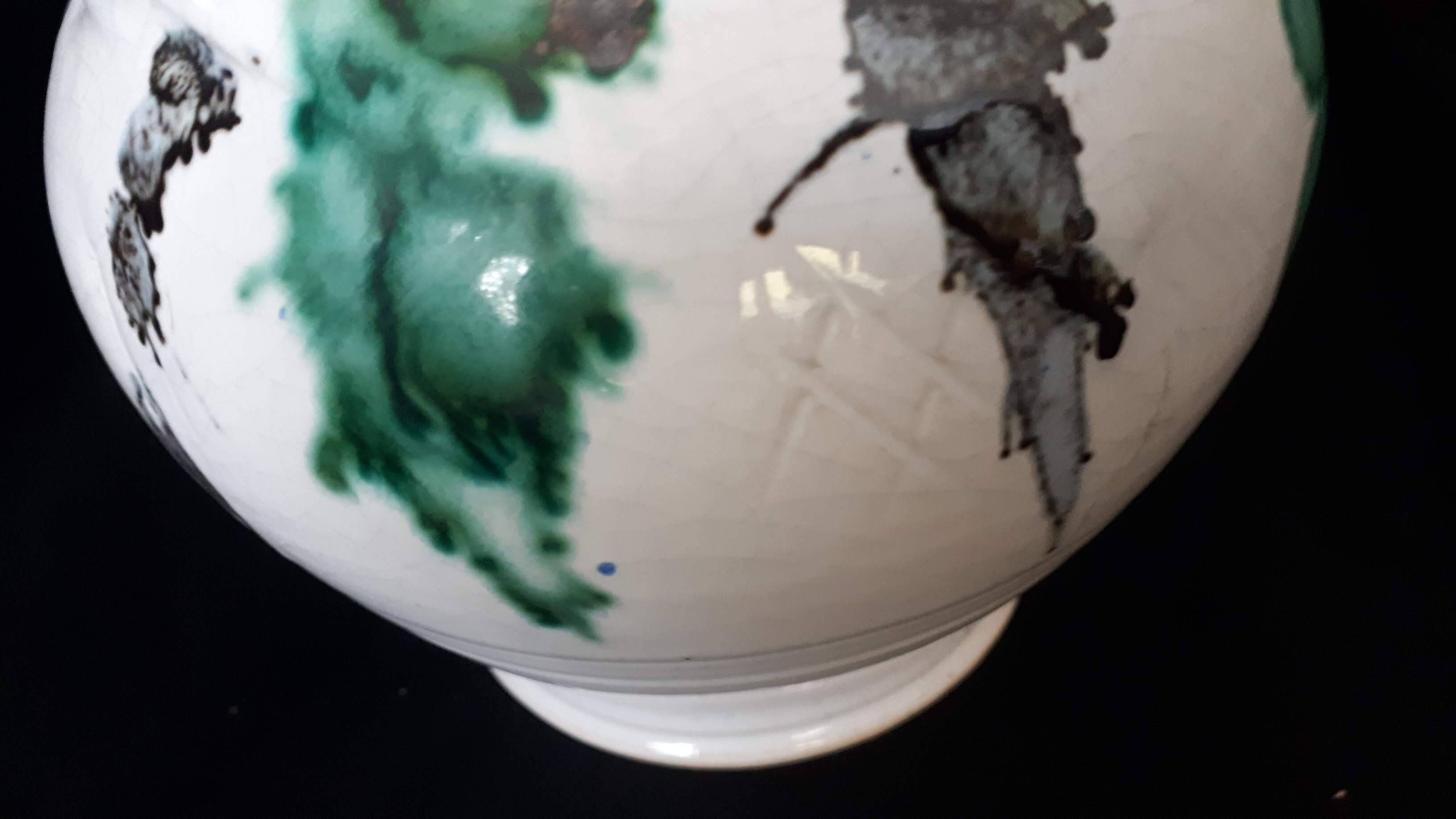 Vase jug art pottery signed