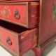Trumeau with chest of drawers from the mid-20th century in chinoiserie style.