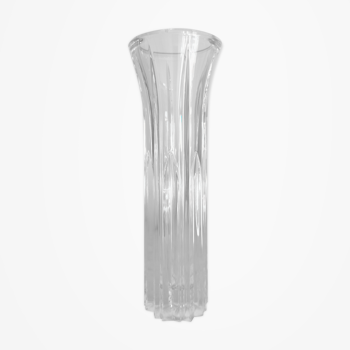 Crystal cylinder vase