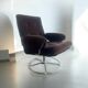 Fauteuil marron/monoplace/chaise longue vintage