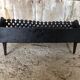 Old Vintage Black Cast Iron Fireplace