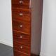 Dutch Industrial Mahogany Apothecary Cabinet, Mid-20th Century