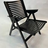 Niko Kralj Slovenian Rex Plywood Folding Chair for Stol 1950s in Black