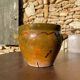 Ancient terracotta pottery jar