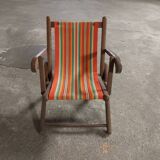 Vintage children's chaise longue