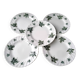 5 dessert plates in porcelain by Bernard Carant