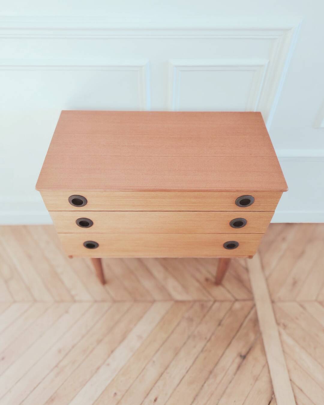 Renovated vintage English commode, 1950s-60s.