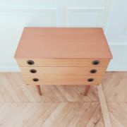 Commode anglais vintage rénovée, années 50-60