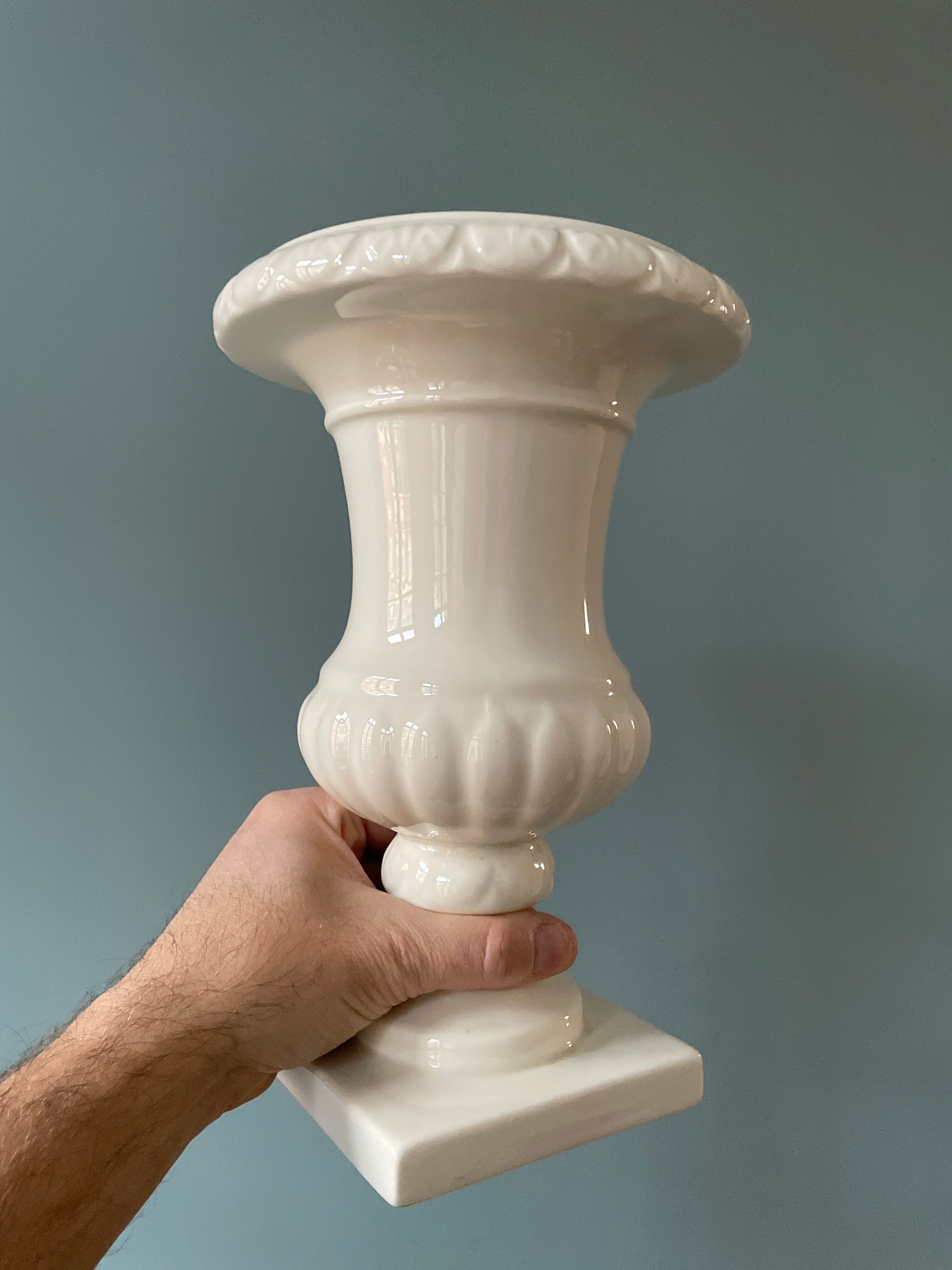 Medici vase in earthenware from Gien France