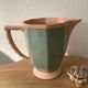 Pichet, carafe bicolore digoin sarreguemines