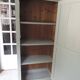 Vintage Parisian wardrobe with 1 vintage door re-enchanted in verdigris