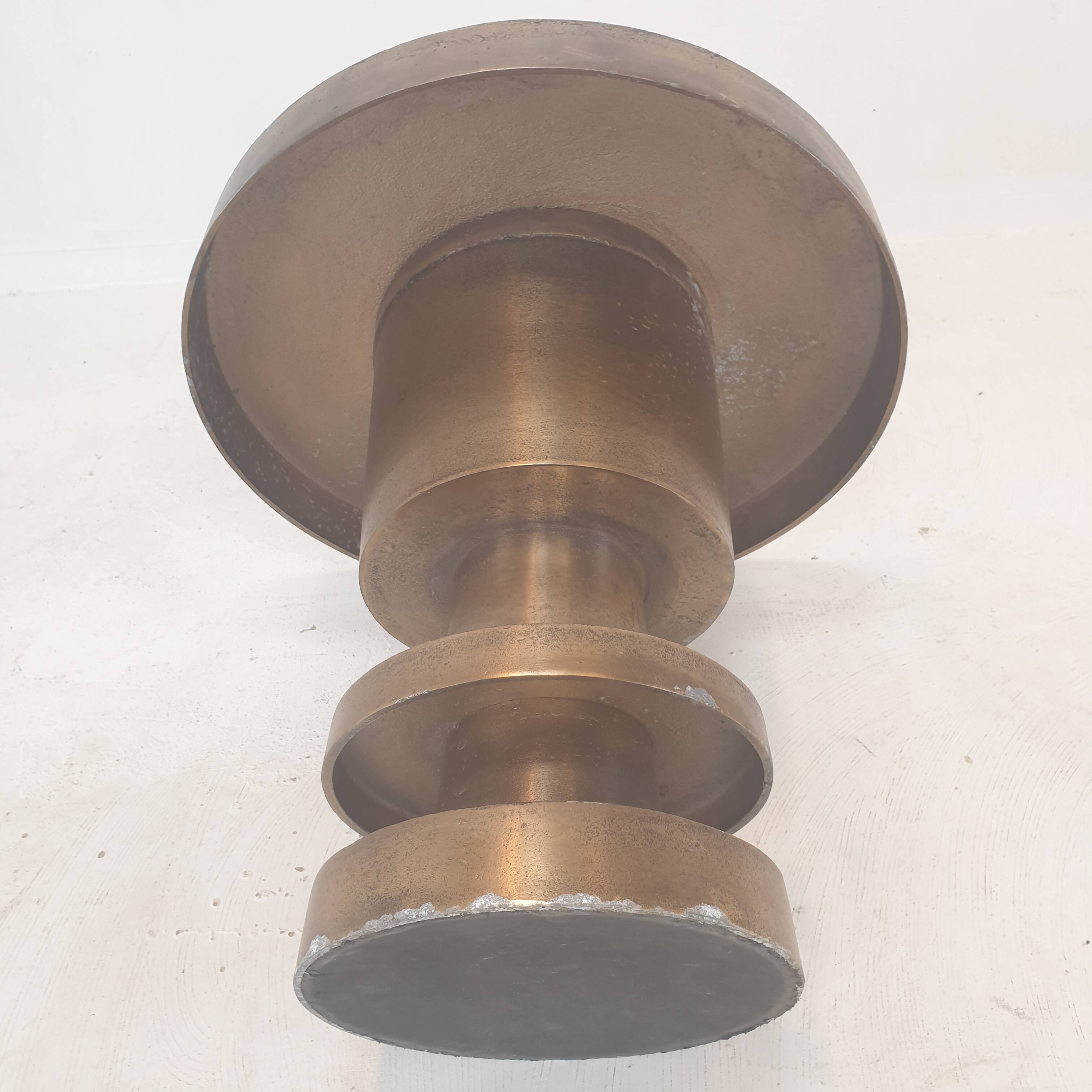 Round Metal Coffee or Side Table, 1970's