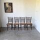 Set of 4 Fischel cane bistro chairs n019