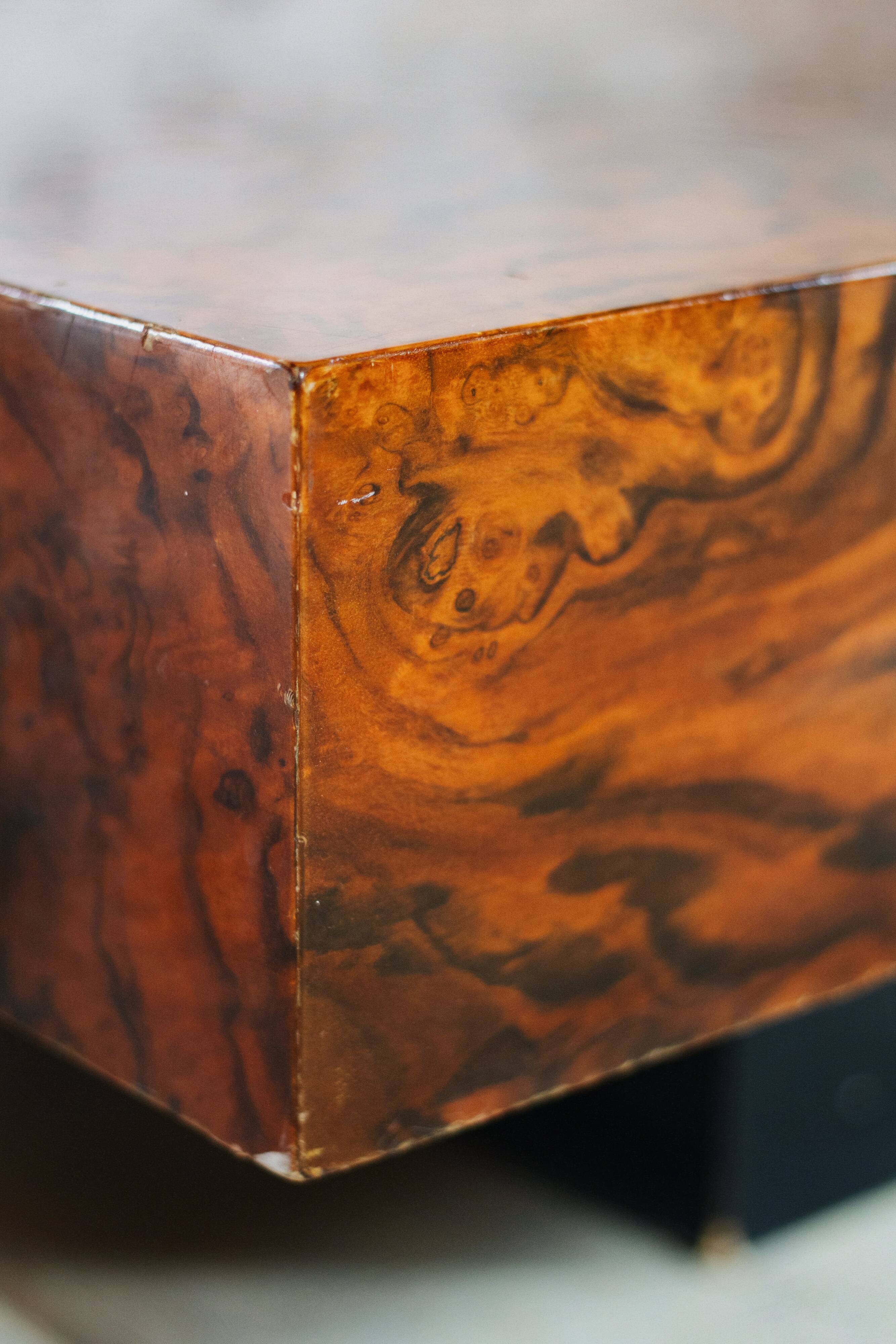 Elm burl coffee table, 1970